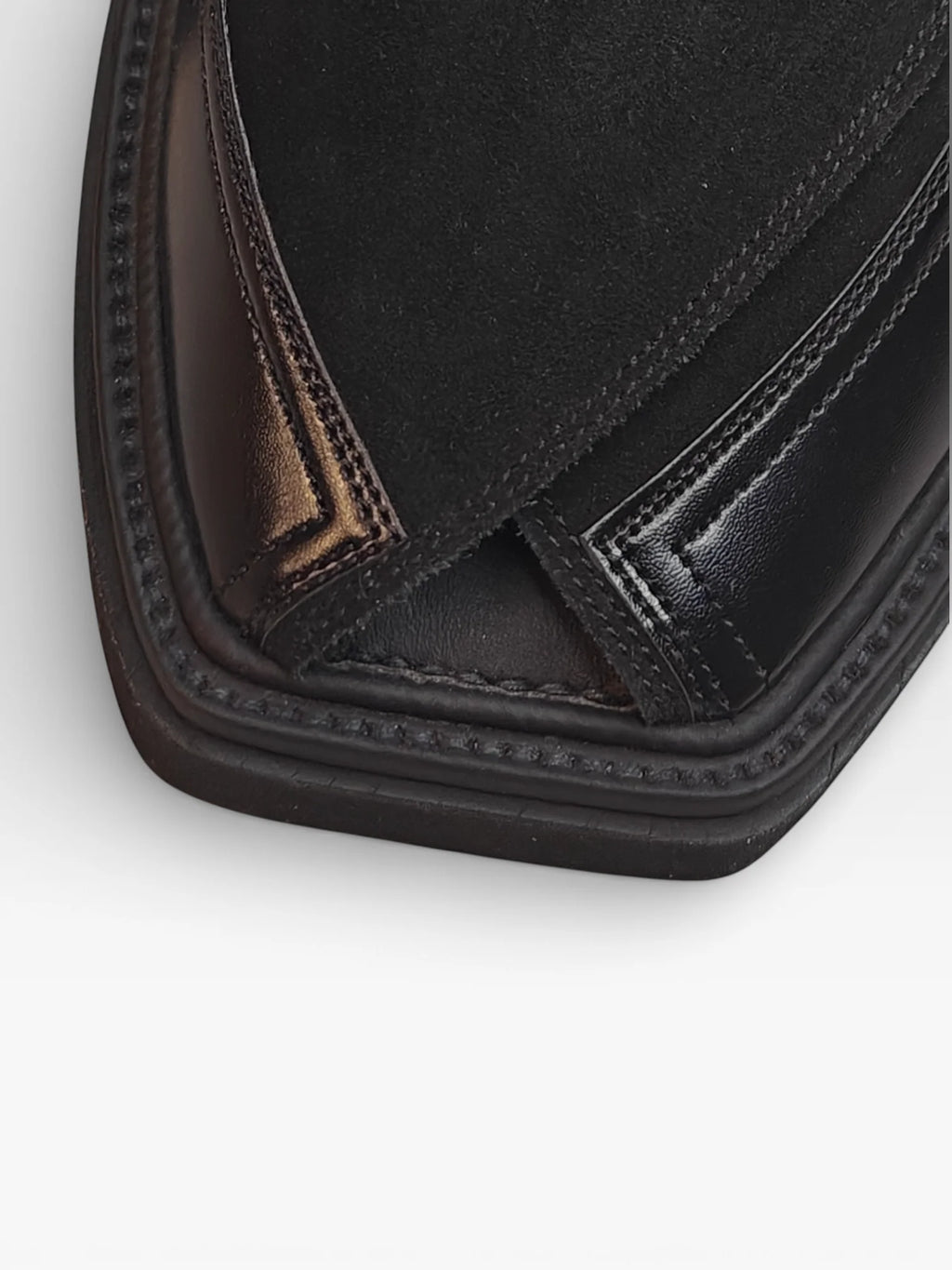Baaz Signature Black, black peshawari kheri chappal handcrafted in Pakistan