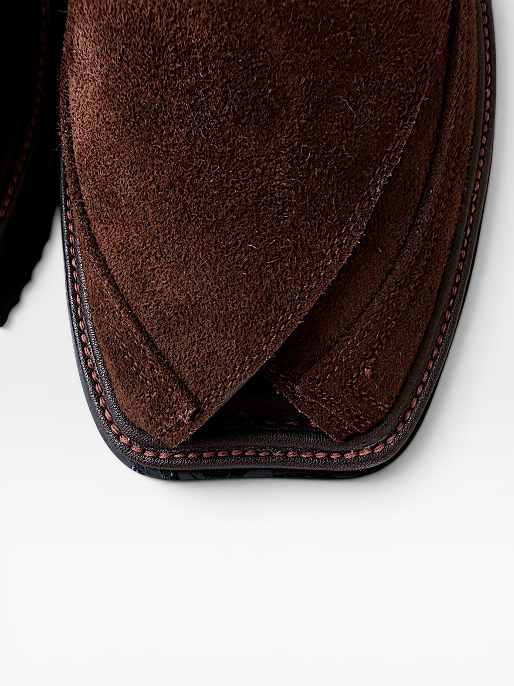 Coco Dune, brown suede peshawari kheri chappal handcrafted in Pakistan